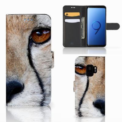 Samsung Galaxy S9 | Telefoonhoesje | Met pasjeshouder | Cheetah