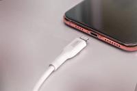 Digitus DB-600106-010-W USB-kabel USB 2.0 USB-A stekker, Apple Lightning stekker 1.00 m Wit Afgeschermd, Afgeschermd (dubbel) - thumbnail