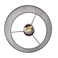 QAZQA Industriële plafondlamp zwart - Drum Mesh - thumbnail