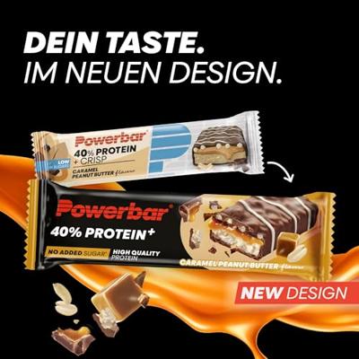 Powerbar 40% Protein+ CrispBar Karamel Pinda 12x