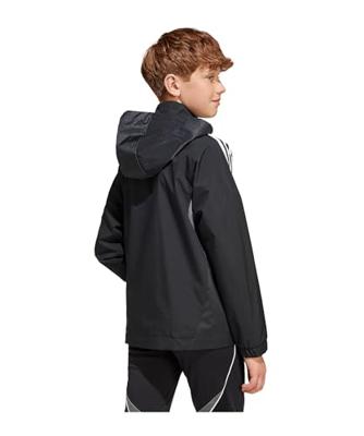adidas Tiro 25 Competition Allweather Jacket Kids Zwart Grijs adidas Tiro 25 Competition Allweather Jacket Kids Zwart Grijs