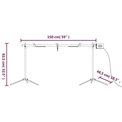 Automatische barbecue met motor 150x46,5x82,5 cm roestvrijstaal