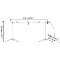 Automatische barbecue met motor 150x46,5x82,5 cm roestvrijstaal - thumbnail