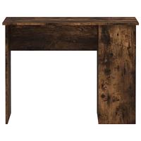 Bureau 100x55x75 cm bewerkt hout gerookt eikenkleurig - thumbnail