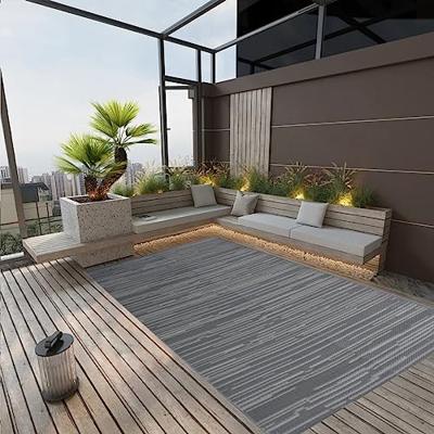 VidaXL Buitenkleed arakil 140x200 cm polypropeen antracietkleurig