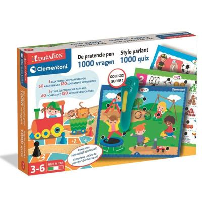 Clementoni Pratende Educatieve Pen Nederlands 1000 Quiz Clementoni Pratende Educatieve Pen Nederlands 1000 Quiz