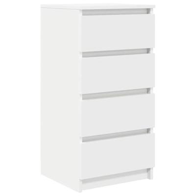 Dressoir 37,5x35x76 cm bewerkt hout wit
