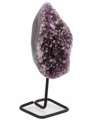 Ruwe Amethist Edelsteen ca 9 cm Gepolijste op Standaard Ruwe Amethist Edelsteen ca 9 cm Gepolijste op Standaard