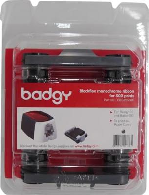 Badgy lint Blackflex, monochroom, zwartn voor kaarten uit papier