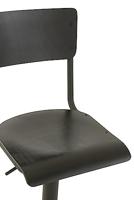 J-Line barstoel - hout|metaal - zwart - 2 stuks - thumbnail