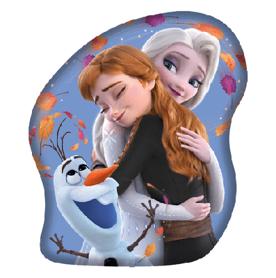 Frozen sierkussen Elsa en Anna Heart - 33 x 28 cm