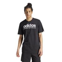 Heren-T-Shirt met Korte Mouwen Adidas Spw Zwart - Maat: S - thumbnail