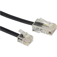 Basetech ISDN, Western aansluitkabel [1x RJ45-stekker 8p4c - 1x RJ11-stekker 6p4c] 15,00 m zwart - thumbnail