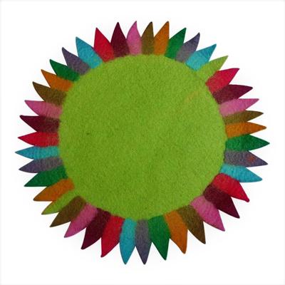 Placemat Zonnebloem Donkergroen