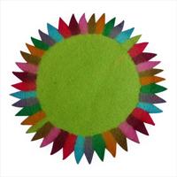 Placemat Zonnebloem Donkergroen - thumbnail