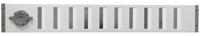 Aluminium Afsluitbaar Schuifrooster Opbouw 650 X 90mm - Wit - thumbnail