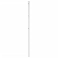 Hoofdbord 80 cm metaal wit - thumbnail