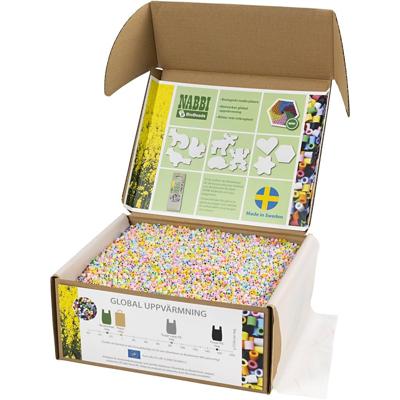 NABBI Biobeads van , afm 5x5 cm, medium, pastelkleuren, 55000 stuk/ 1 doos