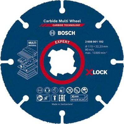 Bosch Accessories EXPERT Carbide Multi Wheel X-LOCK 2608901194 Doorslijpschijf recht 115 mm 10 stuk(s) Bosch Accessories EXPERT Carbide Multi Wheel X-LOCK 2608901194 Doorslijpschijf recht 115 mm 10 stuk(s)