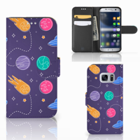 Samsung Galaxy S7 | Wallet Case | met Pasjes | Space - thumbnail