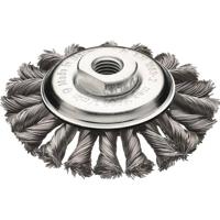 Lessmann Staaldraadborstel | d. 115 mm M14 draaddikte 0,5 mm | staal 12 mm | 15000 min-¹ | 1 stuk - 472257WZ 472257WZ - thumbnail