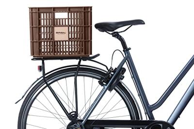 Kunststof Fietskrat Large Groot Chocolate Brown