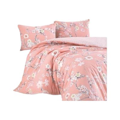 Beddengoedset - 1 dekbedovertrek 220 x 240 cm + 2 kussenslopen 60 x 60 cm - 100% versterkt katoen - Poeder Beddengoedset - 1 dekbedovertrek 220 x 240 cm + 2 kussenslopen 60 x 60 cm - 100% versterkt katoen - Poeder