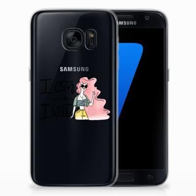 Samsung Galaxy S7 Telefoonhoesje met Naam i Can