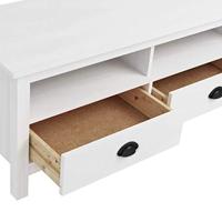 Tv-meubel Hill Range 158x40x47 cm massief grenenhout wit - thumbnail