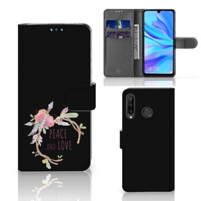 Huawei P30 Lite (2020) Leuk Hoesje Boho Text Huawei P30 Lite (2020) Leuk Hoesje Boho Text