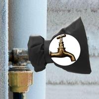 2 stks buitenterras winter kraan beschermende cover anti-ijsvorming antivries warme cover (zwart) - thumbnail