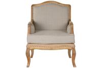 Armstoel Home ESPRIT Wit Natuurlijk Mangohout 72 x 80 x 95 cm - thumbnail