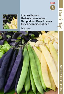Zaden Stamsnijbonen mengsel Hortitops - Hortitops