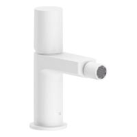 Bidetmengkraan Tres Project 1-Knop Uitloop Recht 8,5 cm Rond Mat Wit Tres - thumbnail