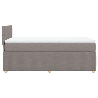 Boxspring met matras stof taupe 120x200 cm - thumbnail