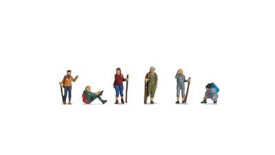 NOCH 15868 H0 Pelgrims figuren Geverfd, Staand, Zittend