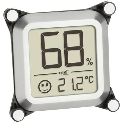 TFA Dostmann Humidore 30.5056.54 Thermo- en hygrometer Zilver