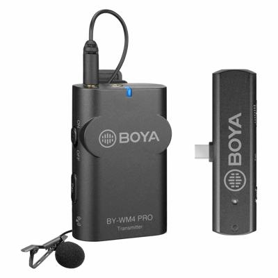 Boya 2.4 ghz lavalier microfoon draadloos by-wm4 pro-k5 voor android