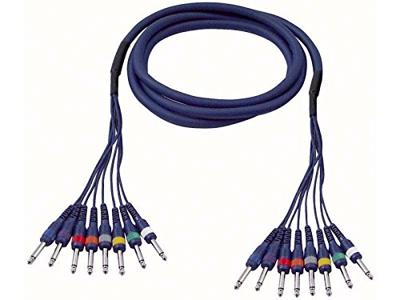 DAP FL63 Multikabel 8x Mono jack naar 8x Mono jack 6m