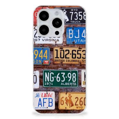 iPhone 15 Pro | Siliconen hoesje | met foto Kentekenplaten