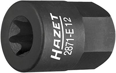 HAZET Turbocompressor/pijpbochtstuk dopsleutel 2871-E12 · 17 mm buitenzeskant · Buiten-TORX®-profiel · SW E12 HAZET Turbocompressor/pijpbochtstuk dopsleutel 2871-E12 · 17 mm buitenzeskant · Buiten-TORX®-profiel · SW E12