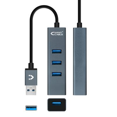 USB-HUB 4 Poorten NANOCABLE 10.16.4402 USB 3.0