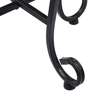 VidaXL Bijzettafels mozaïek 3 st keramiek blauw en wit