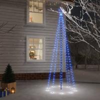 Kerstboom met grondpin 310 LED's blauw 300 cm - thumbnail