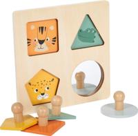 Montessori-vormen en -motieven baby puzzel small foot meerkleurig - thumbnail