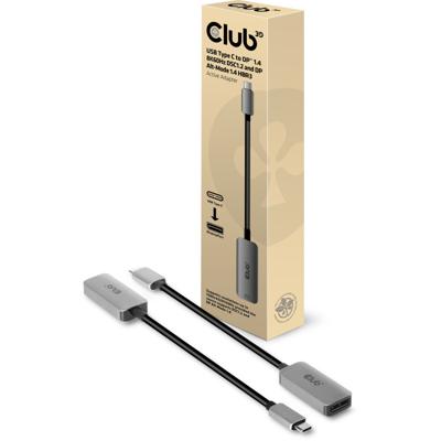 CLUB3D USB Type C to DisplayPort 1.4 8K60Hz HBR3 Actieve Adapter (thunderbolt 3 compatible) CLUB3D USB Type C to DisplayPort 1.4 8K60Hz HBR3 Actieve Adapter (thunderbolt 3 compatible)