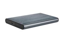 USB 3.1 2.5' SATA HDD/SSD behuizing met USB-C poort, geborsteld aluminium, Grijs - thumbnail