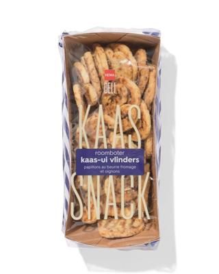 HEMA Roomboter bladerdeegzoutjes met kaas en ui 135g