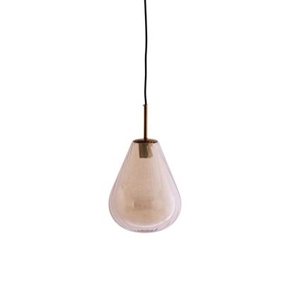 Light & Living Glazen hanglampLeona Ø 25cm - amber glas - 2994718