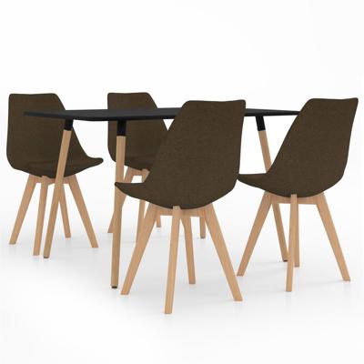 vidaXL 5-delige Eethoek bruin vidaXL 5-delige Eethoek bruin